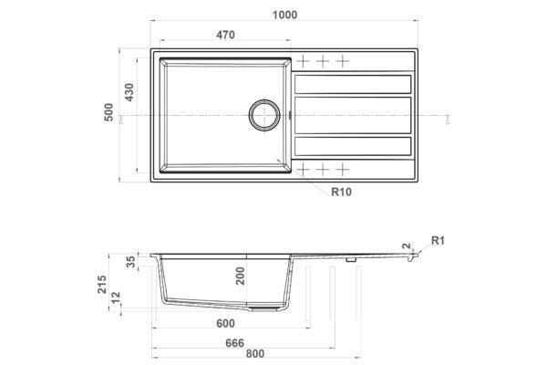 Evier LINEA XL
