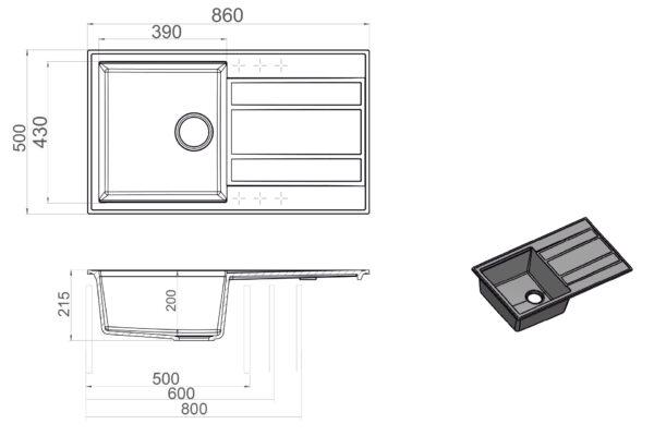 Evier LINEA 10