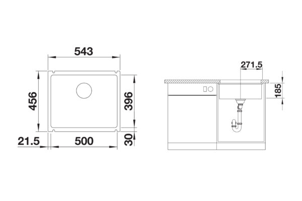 Cuve SUBLINE B500 Céramique